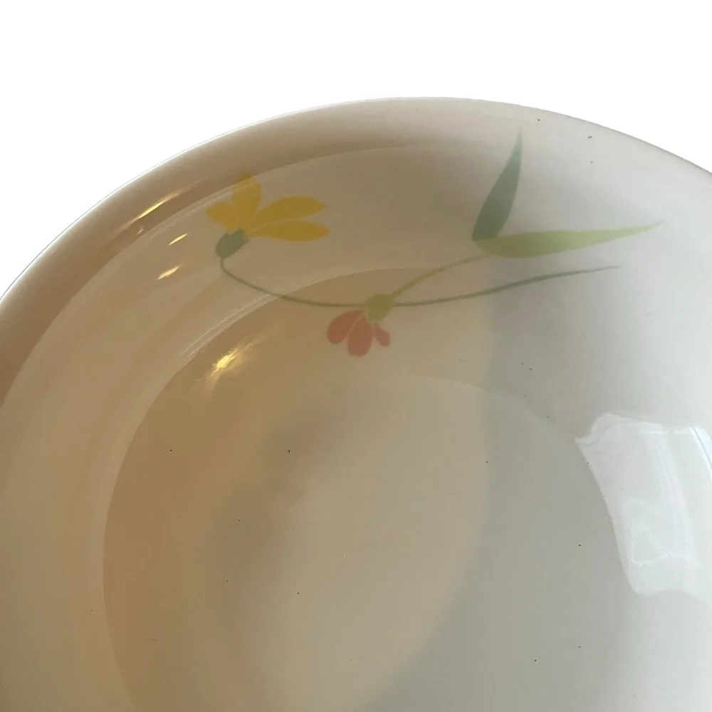 Studio Nova Swedish Porcelain Floral Garden Salad Bowl Serving Plate Dish